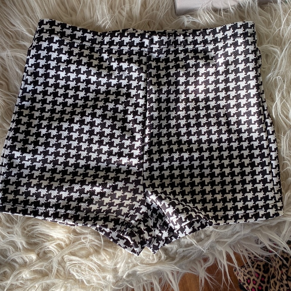 Shorts in houndstooths shorty shorts high rise - Picture 4 of 4